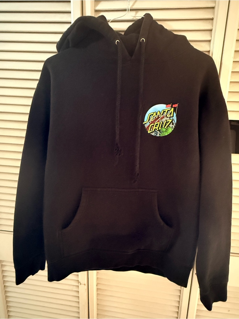 Santa Cruz /Black heavy Hoodie Sweatshirt